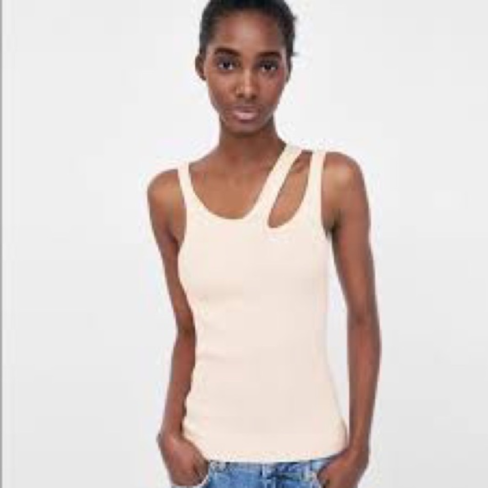 Zara Knit Asymmetrical Tank